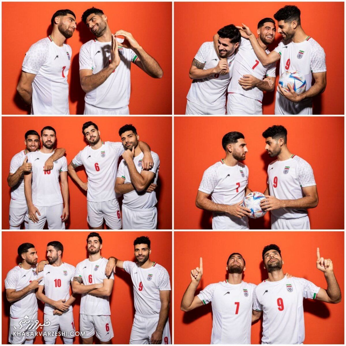 ژست‌های عجیب ملی پوشان مقابل دوربین فیفا / عکس 2