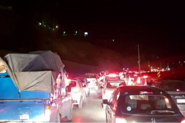 وضعیت ترافیکی در جاده کرج - چالوس