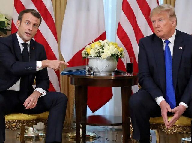 ترامپ لاف زده که از ماکرون آتو دارد!