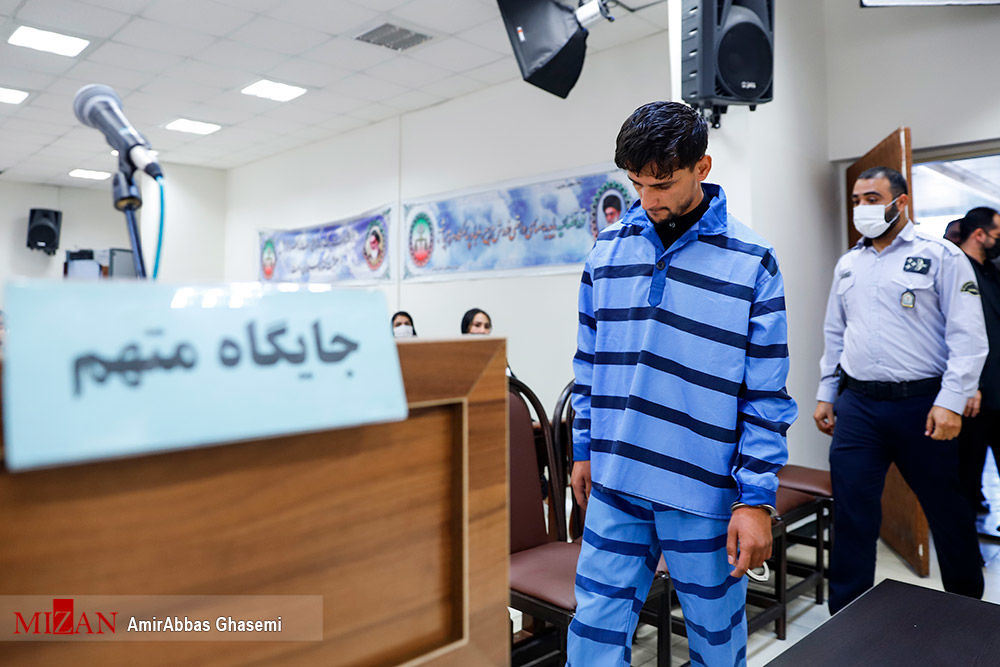 تصاویری از زورگیر اتوبان نیایش در دادگاه